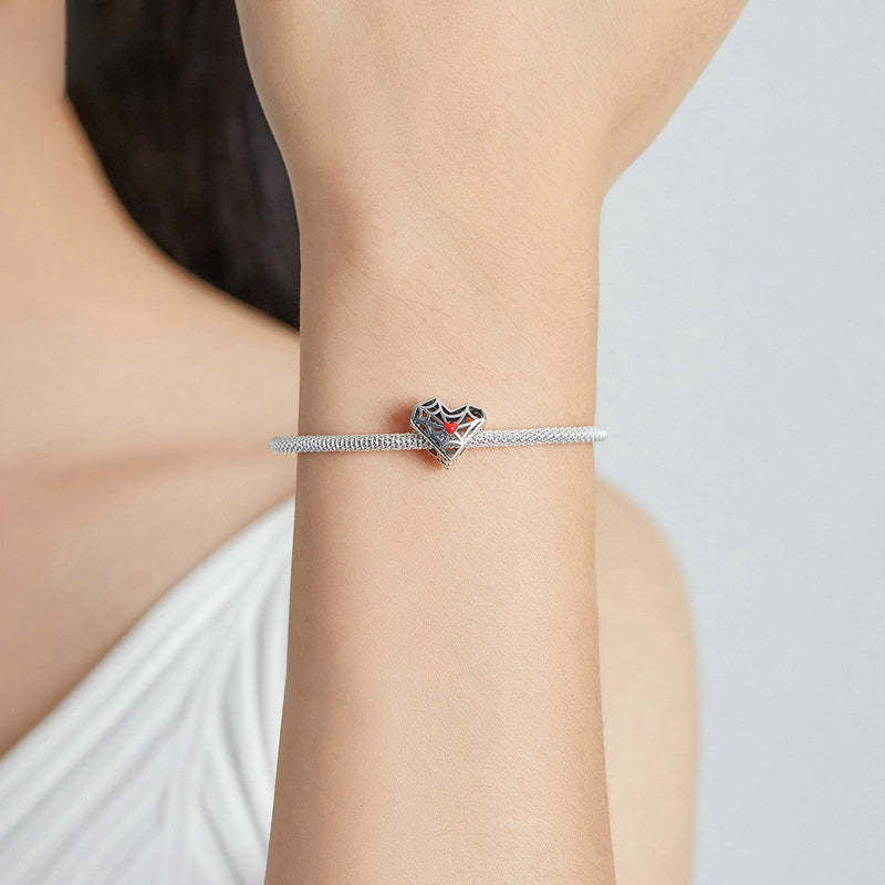 Love Spider Web Perline Fai Da Te Argento Distanziatore Perline Gioielli Con Ciondoli Fai Da Te - soufeelit