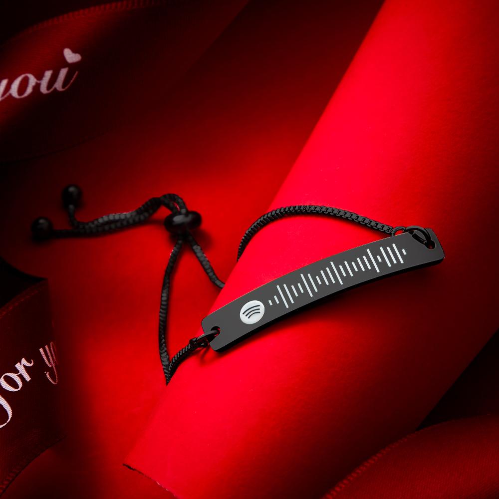 Bracciale Con Codice Spotify Scansionabile Bracciale Con Barra Incisa Bracciale Con Canzoni Musicali Personalizzati
