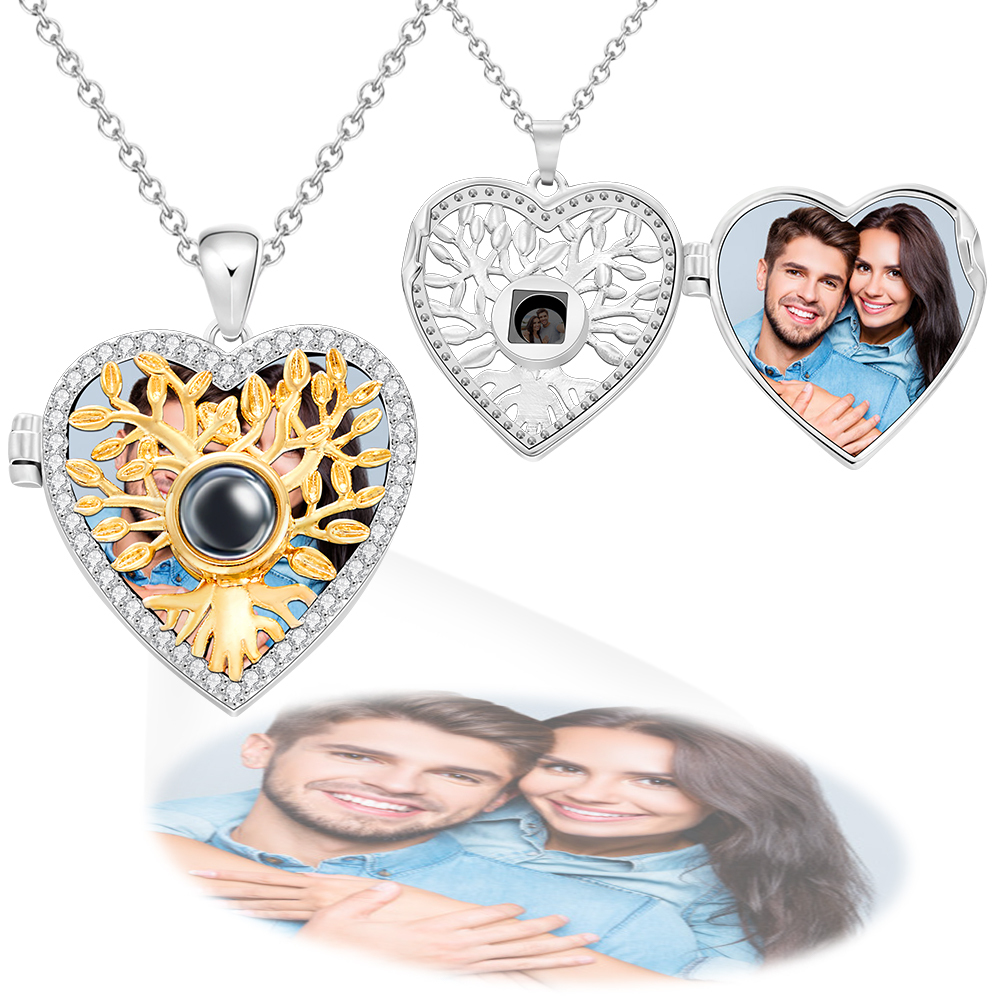 Collana Personalizzata Con Proiezione Di Foto Flip Cover Regali Squisiti