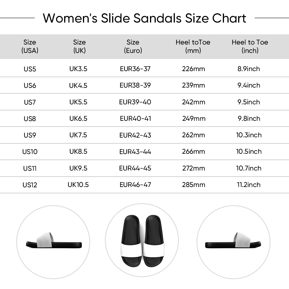 Sandálias Deslizantes com Foto Personalizada da Família das Mulheres