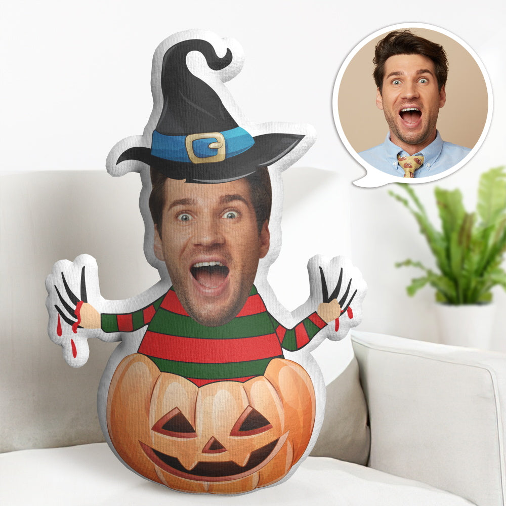 Presentes De Halloween Almofada Minime De Rosto Personalizado Almofada De Abóbora Para Menino Presentes - soufeelbr