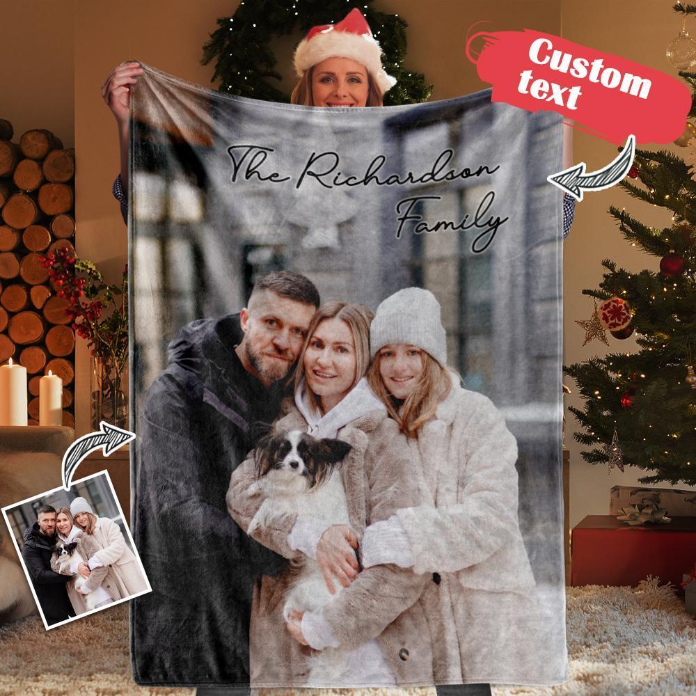 Cobertor De Foto Gravada Personalizada Que Você Pode Personalizar Fotos Para Enviar Para Sua Namorada