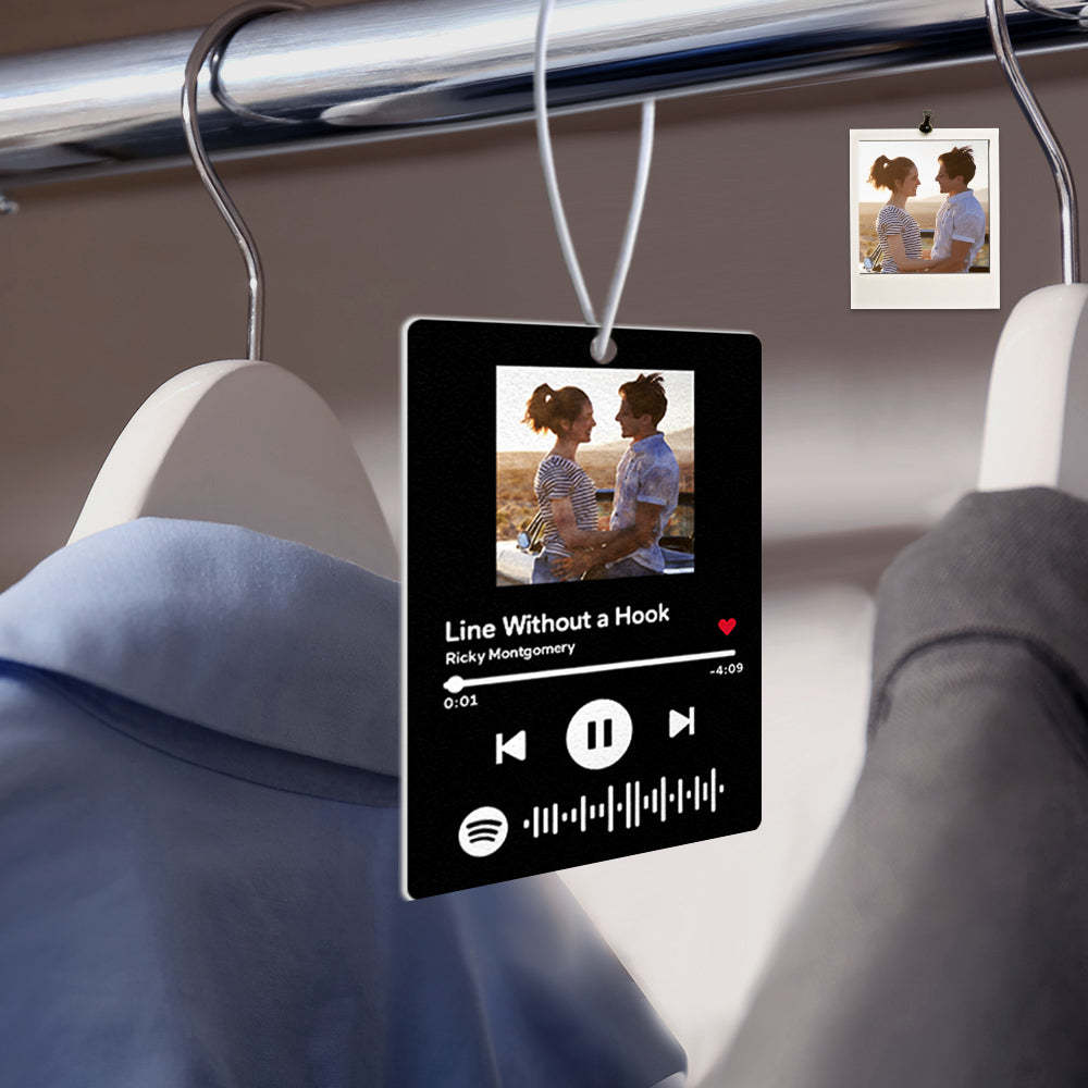 Ambientador De Ar De Carro Personalizado Código Spotify Ornamento De Espelho Retrovisor Presentes - soufeelbr