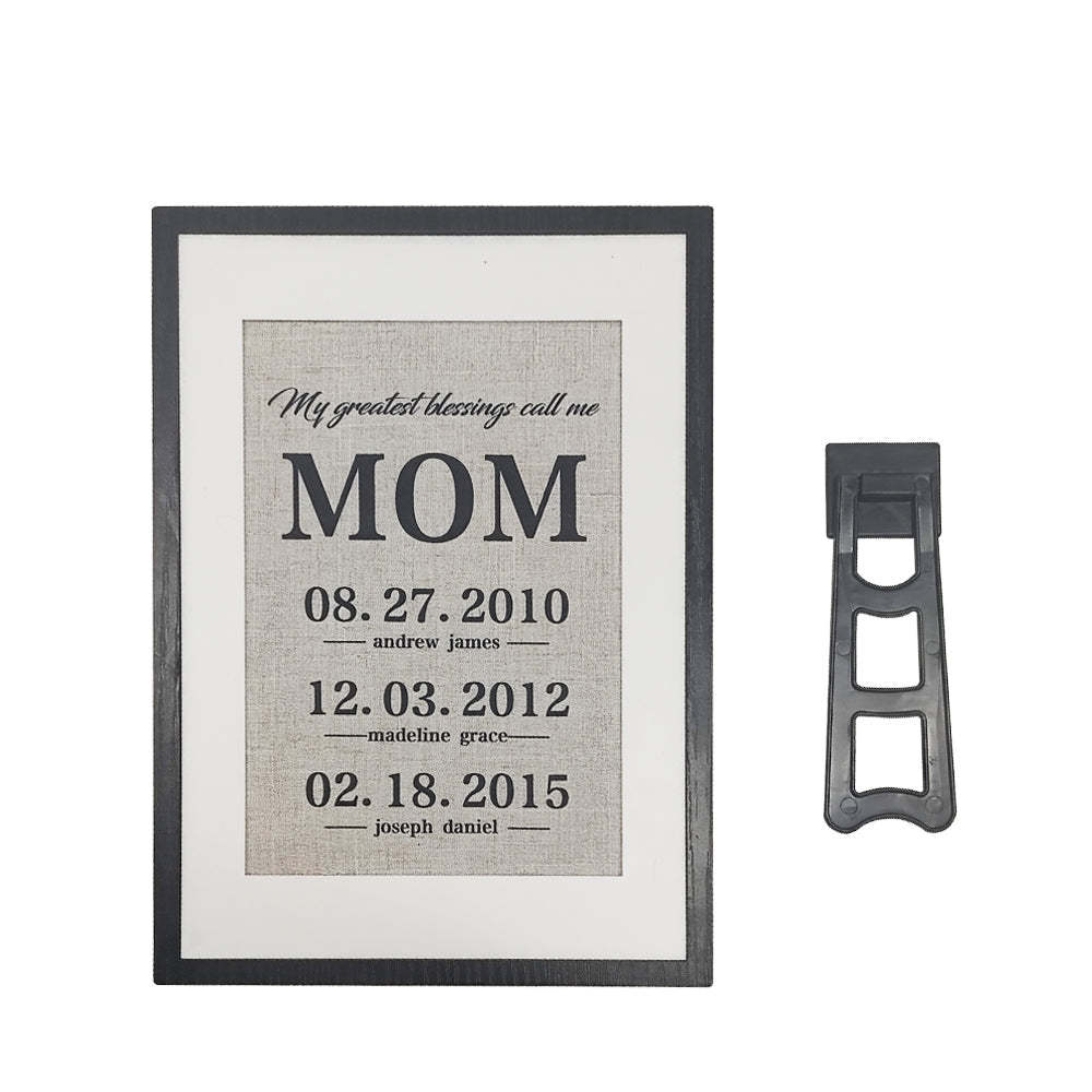 Presente De Mãe Personalizado Minhas Maiores Bênçãos Me Chame De Mãe Sinal De Presente Para Mãe - soufeelbr