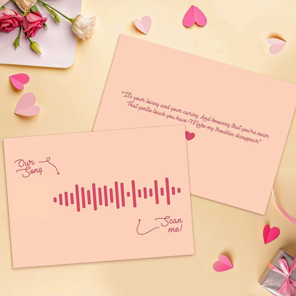 Cartões de música de código de música escaneáveis com sua música favorita presentes de dia das mães