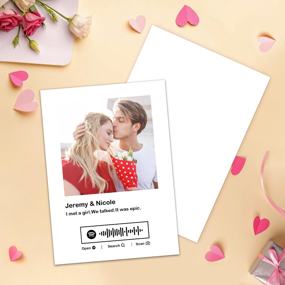 Benutzerdefinierte Spotify-Code-Musikkarten Mit Ihrem Song I Love You spotify code