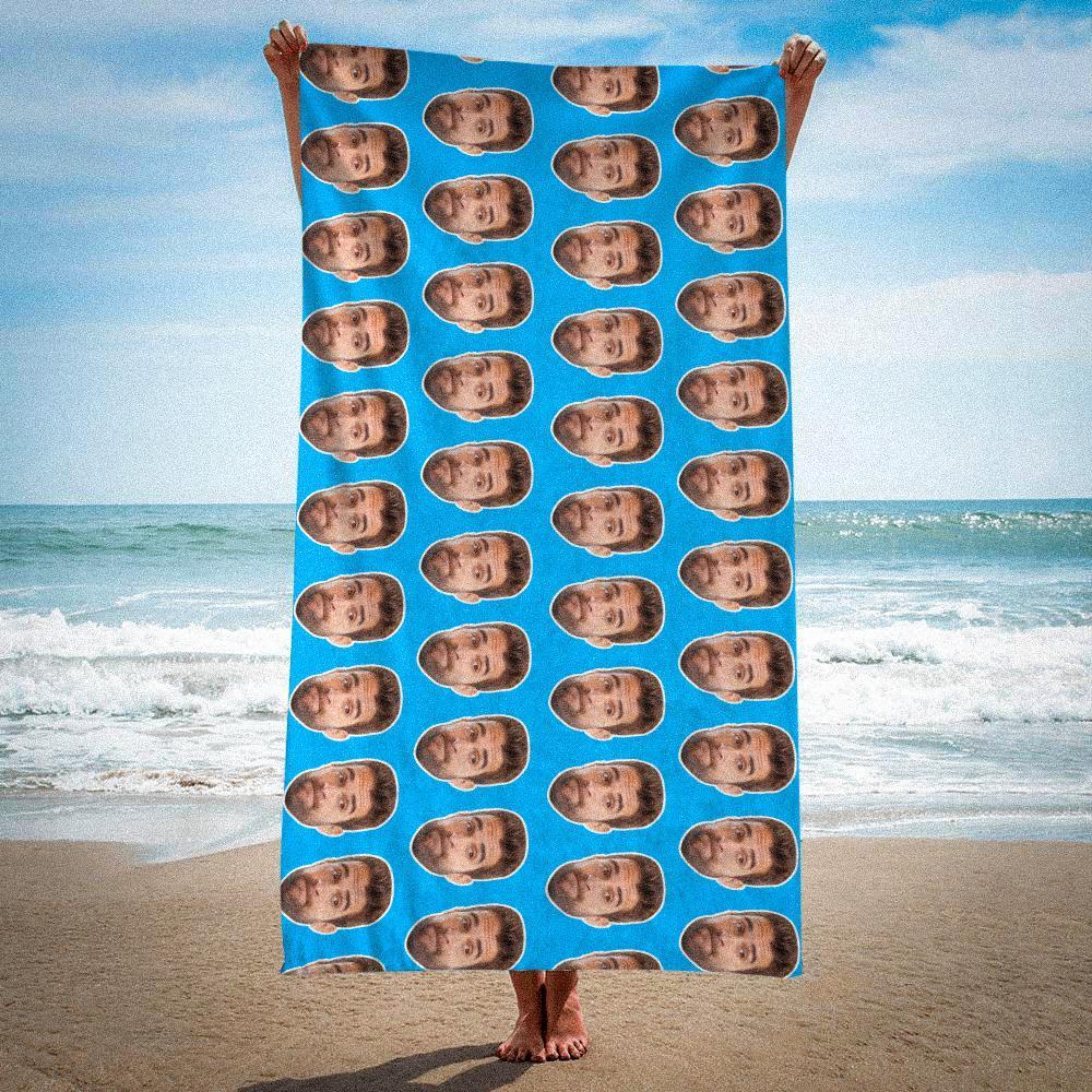 Toalha De Praia De Rosto Com Foto Personalizada Toalha De Rosto, Presente Do Melhor Amigo 80*160cm