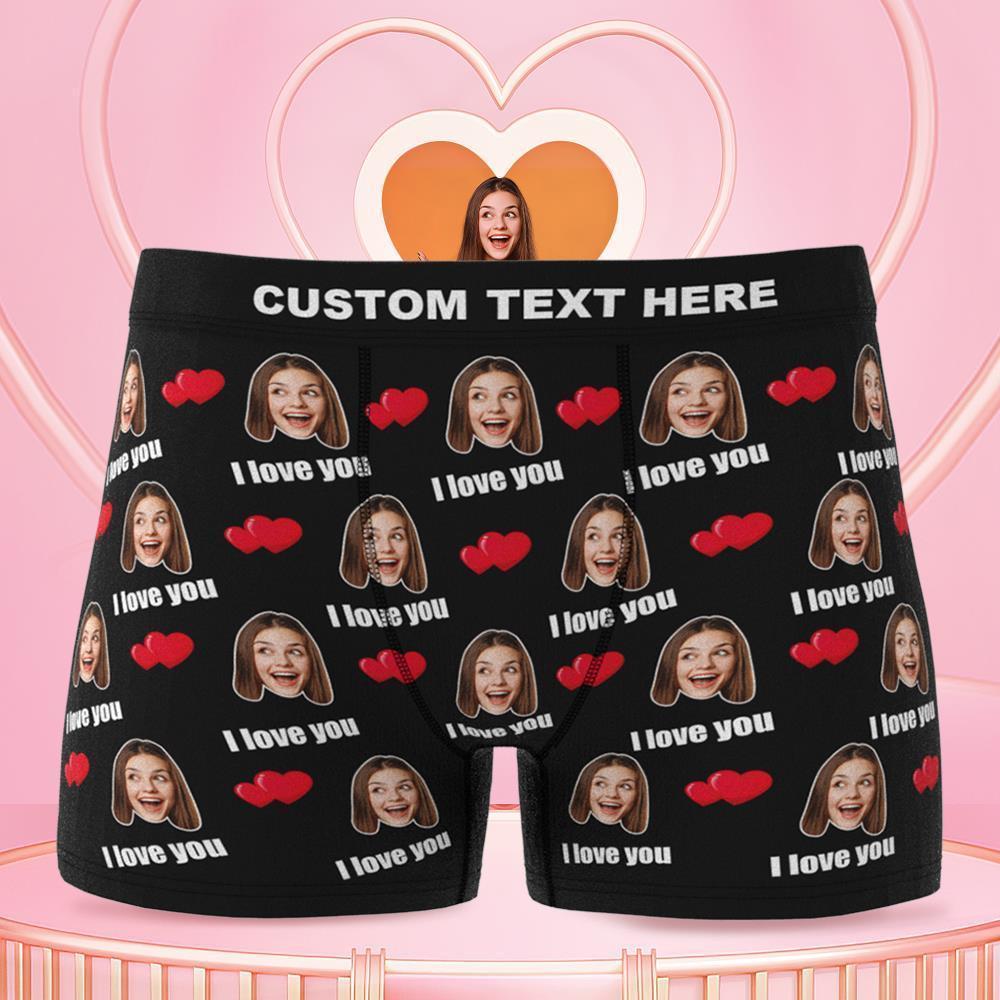 Casal Masculino Personalizado Love Boxer Shorts 3d Online Preview