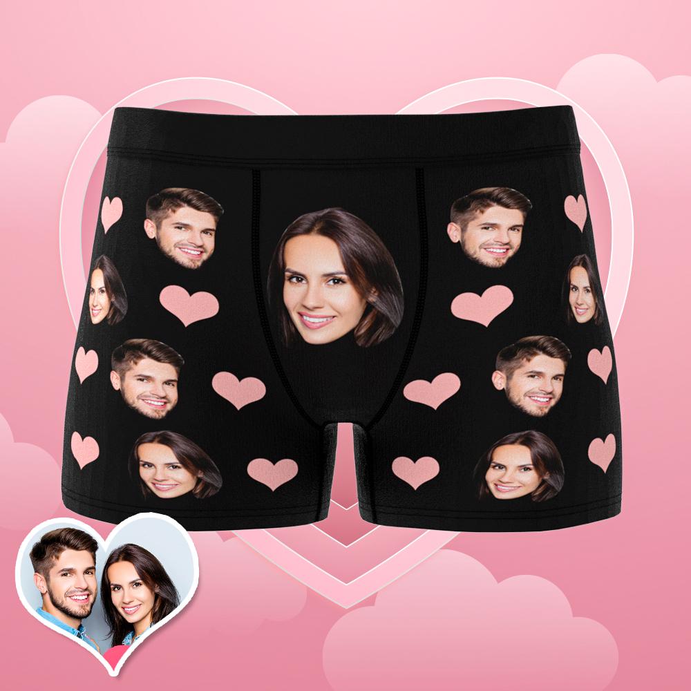 Briefs Com Rosto Personalizado Para Boxer Double Head 3d Online Preview Presentes Para Namorados Casais Presentes