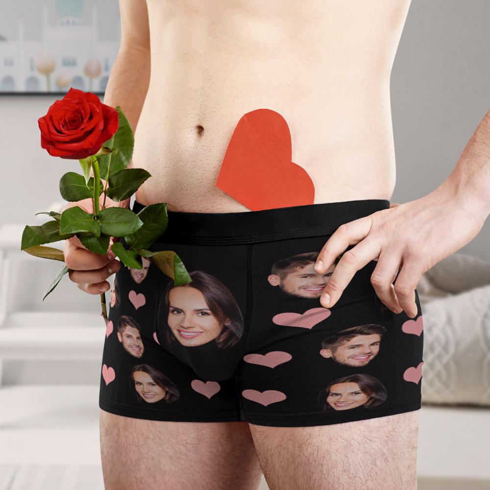 Briefs Com Rosto Personalizado Para Boxer Double Head 3d Online Preview Presentes Para Namorados Casais Presentes