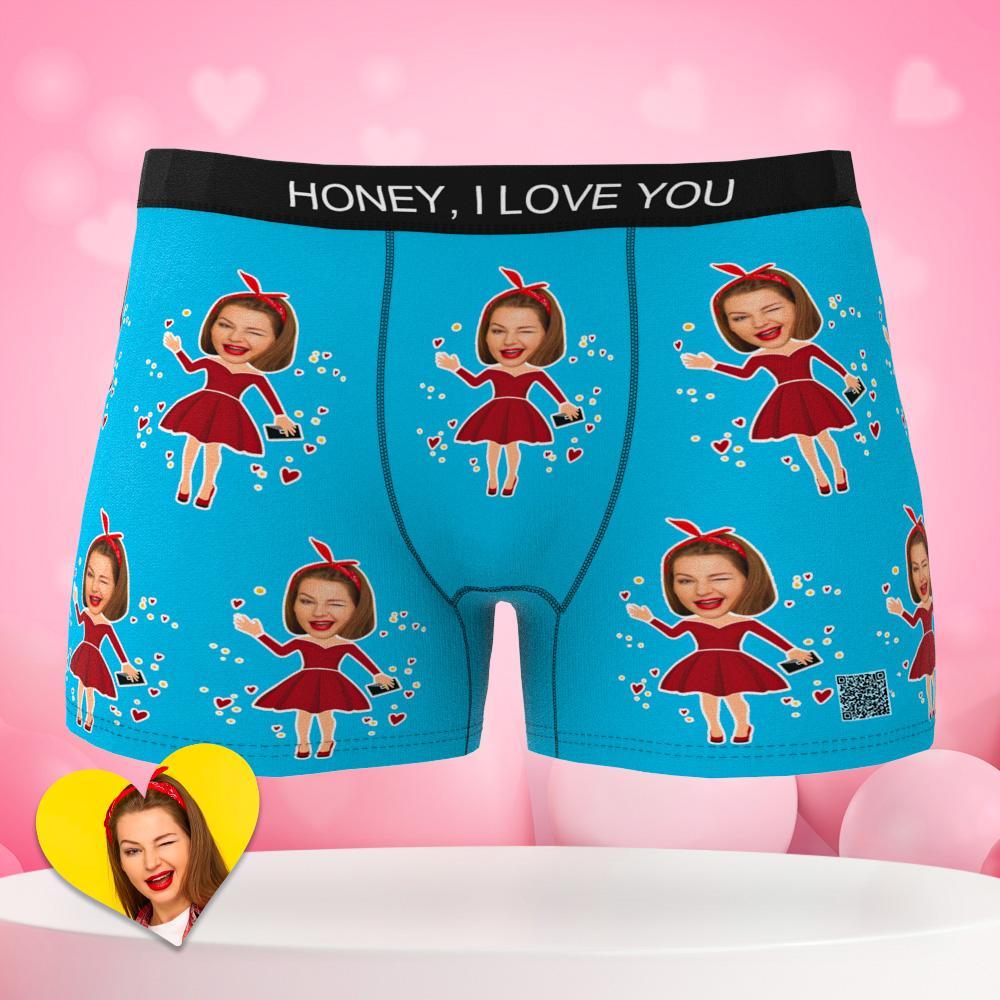 Foto Personalizada Boxer Moman Face Underwear Casal Presentes Ar View Presentes Para O Dia Dos Namorados