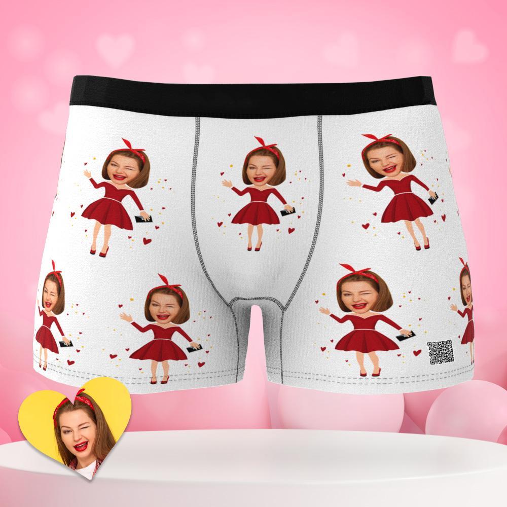 Foto Personalizada Boxer Moman Face Underwear Casal Presentes Ar View Presentes Para O Dia Dos Namorados