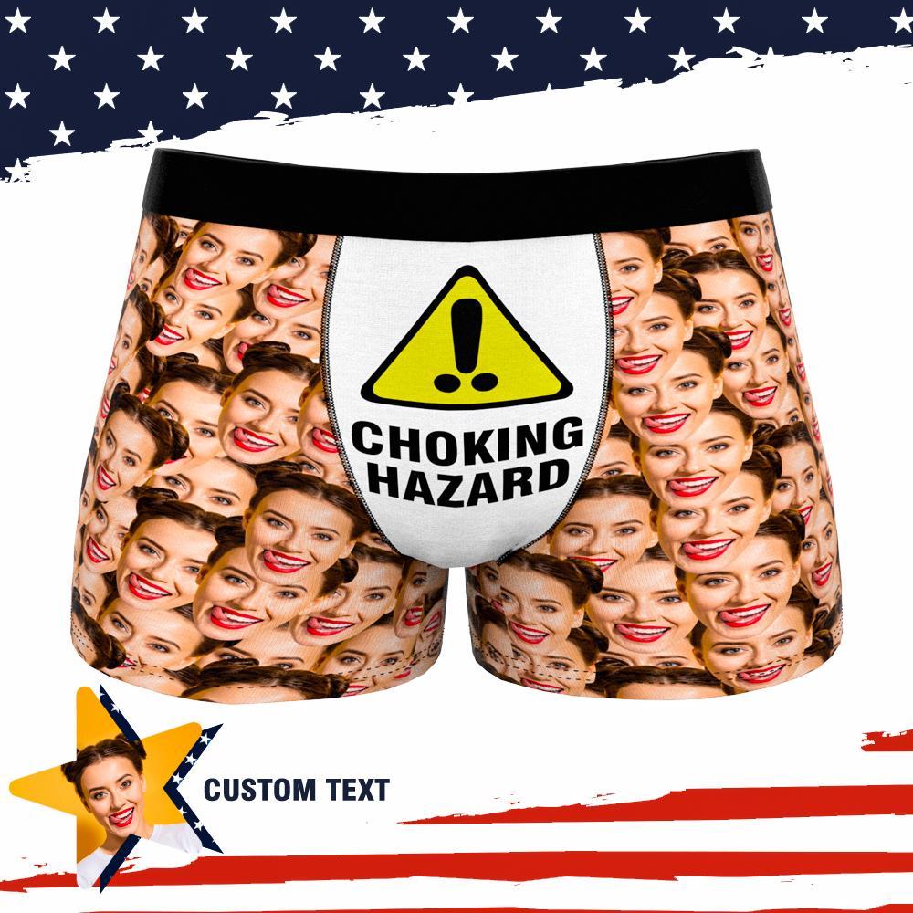 Presente Personalizado Foto Boxer Engraçado Mash Cueca Para Namorado