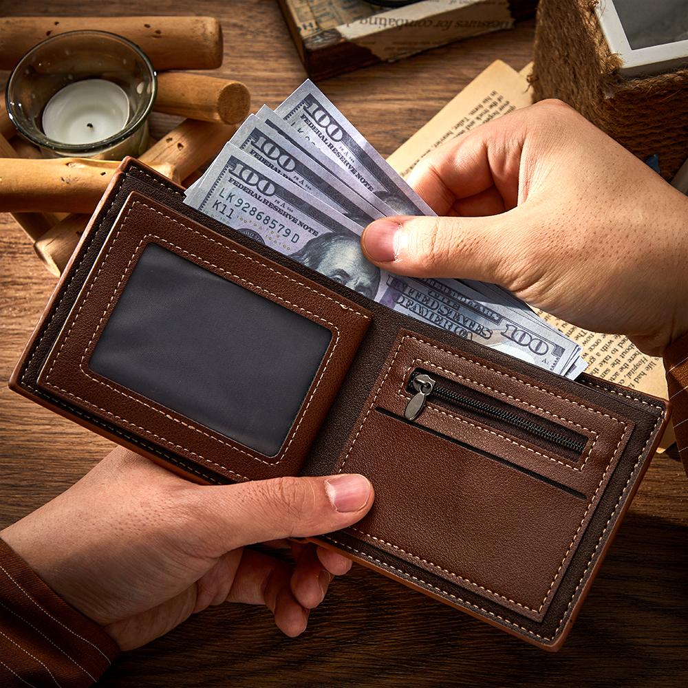 Carteira De Fotos Personalizada Presentes Masculinos Curtos - soufeelbr