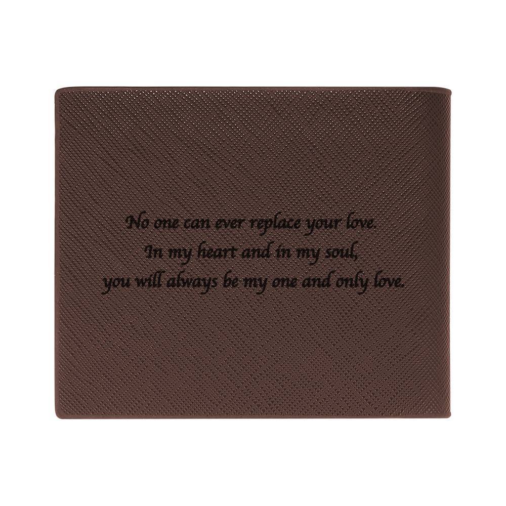 Carteira Gravável com Foto Carteira Curta Castanha de Couro