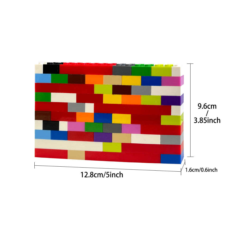 Tijolo De Construção Com Cores Personalizadas Colagem Personalizada Com Blocos De Fotos Quebra-cabeças Presentes - soufeelbr
