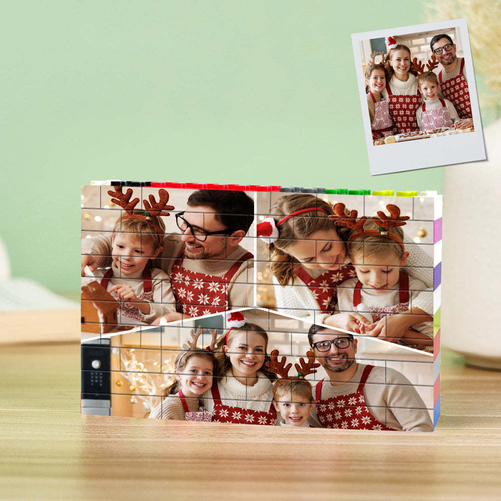 Tijolo De Construção Com Cores Personalizadas Colagem Personalizada Com Blocos De Fotos Quebra-cabeças Presentes - soufeelbr