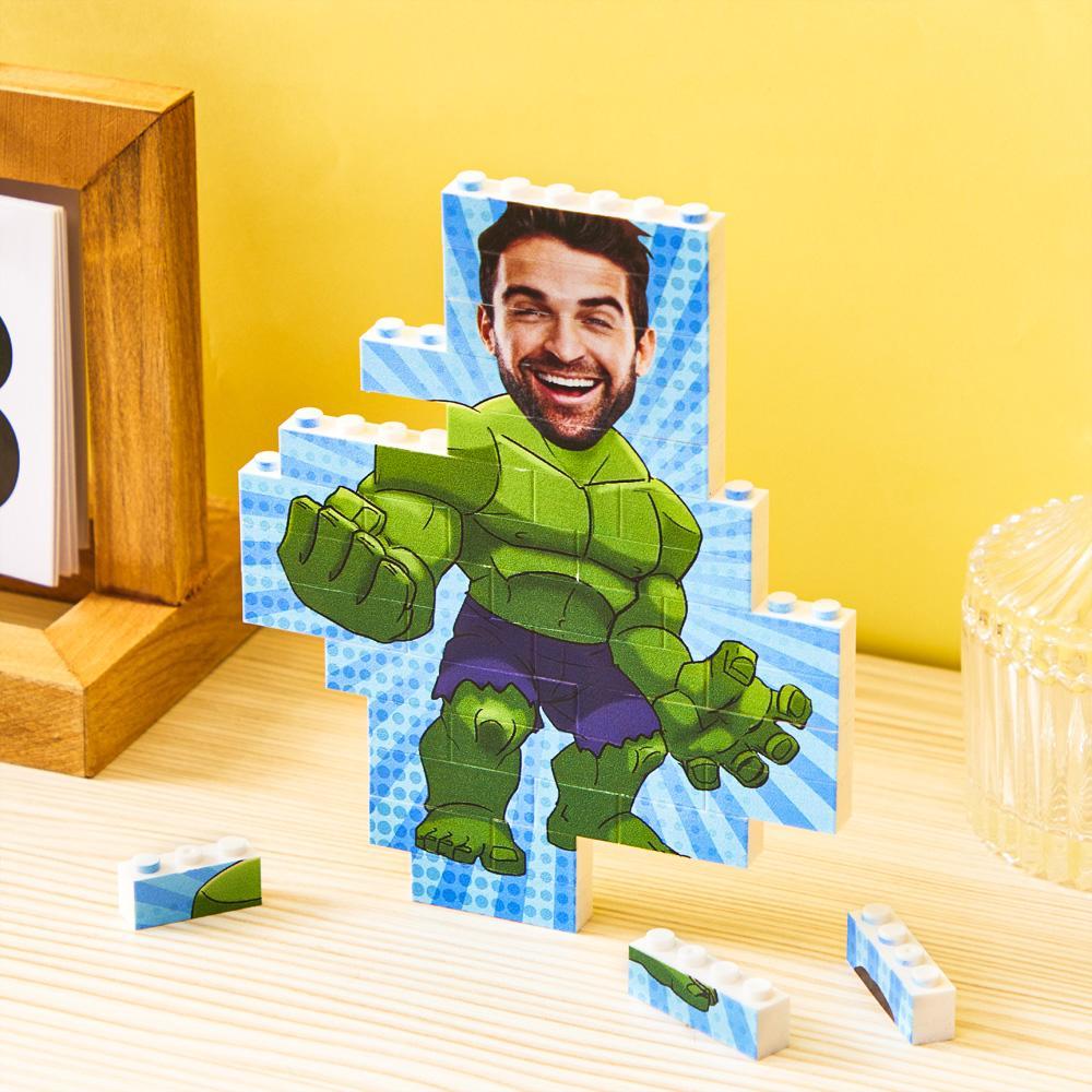 Bloco De Quebra-cabeça De Tijolos De Construção De Minime Com Foto Personalizada Presente Personalizado Para Ele - soufeelbr