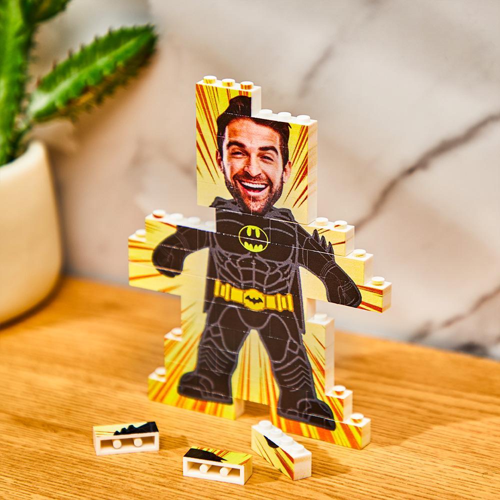 Bloco De Quebra-cabeça Personalizado Com Foto Minime Para Construção De Tijolos De Presente Personalizado Para Homens - soufeelbr