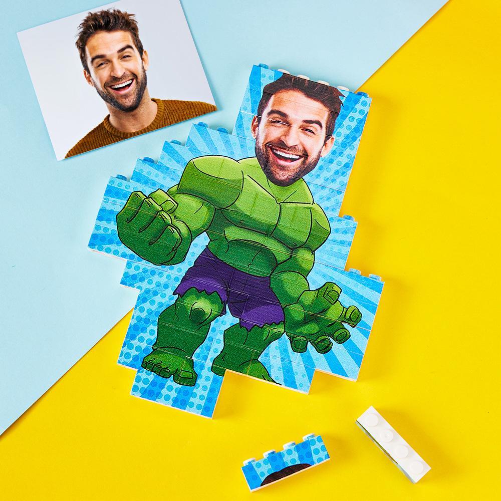 Bloco De Quebra-cabeça De Tijolos De Construção De Minime Com Foto Personalizada Presente Personalizado Para Ele - soufeelbr