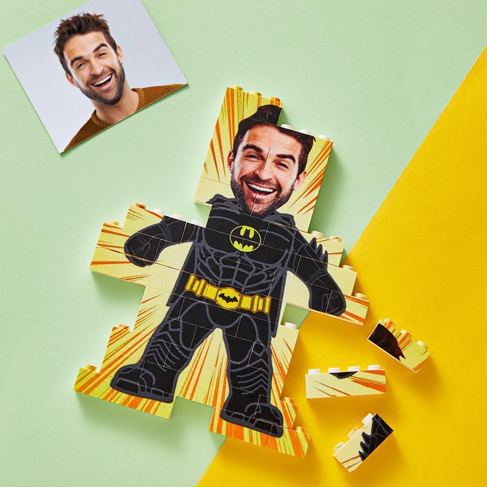Bloco De Quebra-cabeça Personalizado Com Foto Minime Para Construção De Tijolos De Presente Personalizado Para Homens - soufeelbr
