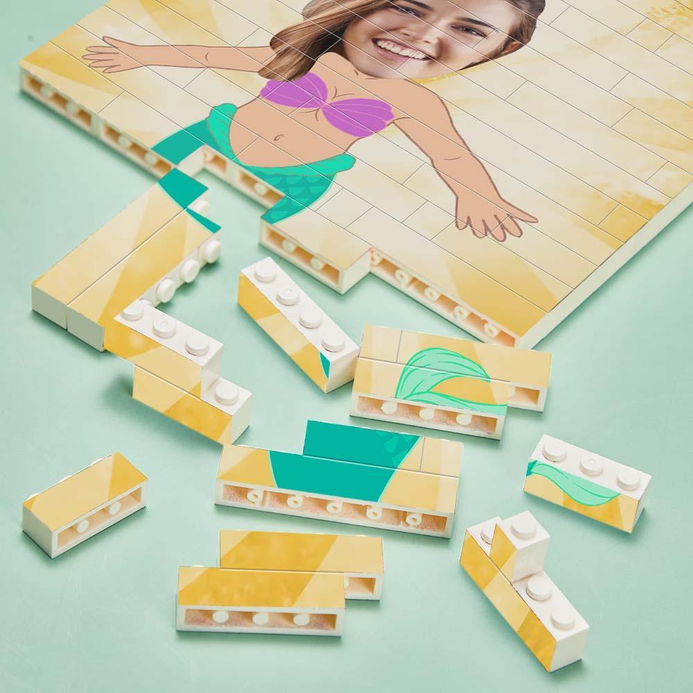 Bloco De Quebra-cabeça De Tijolos De Construção De Minime Com Foto Personalizada Presente Personalizado Para Ele - soufeelbr
