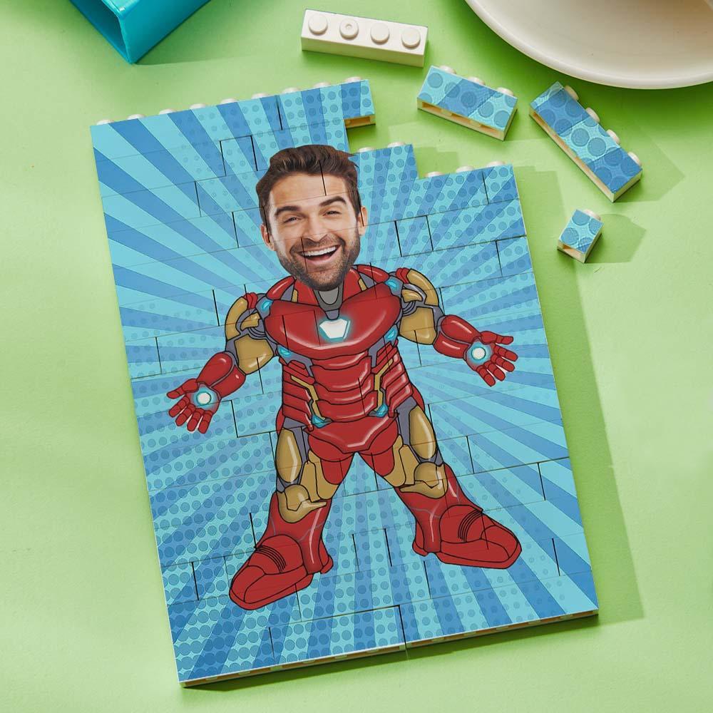 Bloco De Quebra-cabeça De Tijolos De Construção De Minime Com Foto Personalizada Presente Personalizado Para Ele - soufeelbr