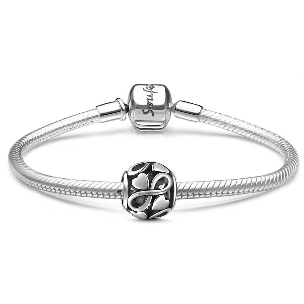 Pulseira Personalizada Amor Infinito Pulseira Prata