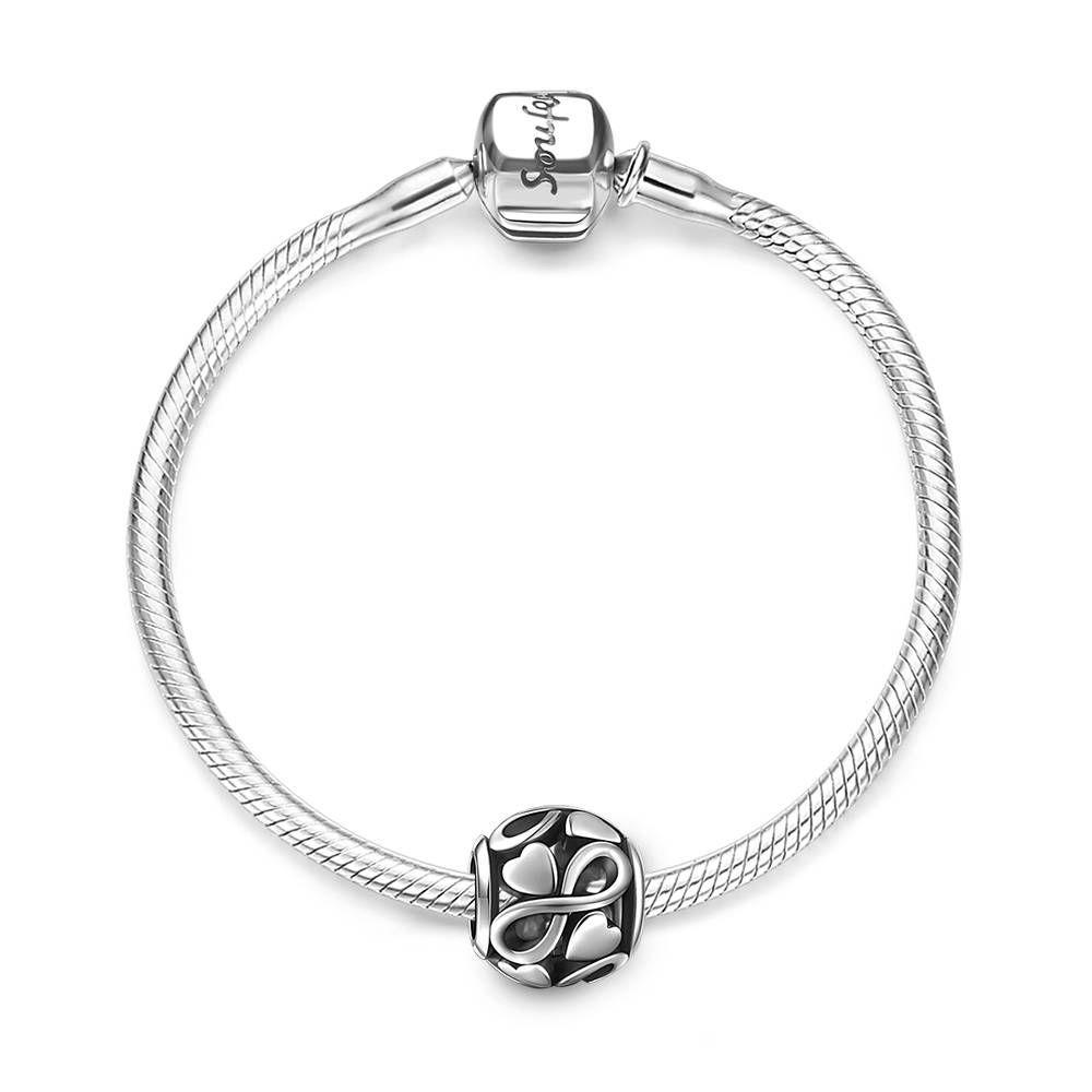Pulseira Personalizada Amor Infinito Pulseira Prata