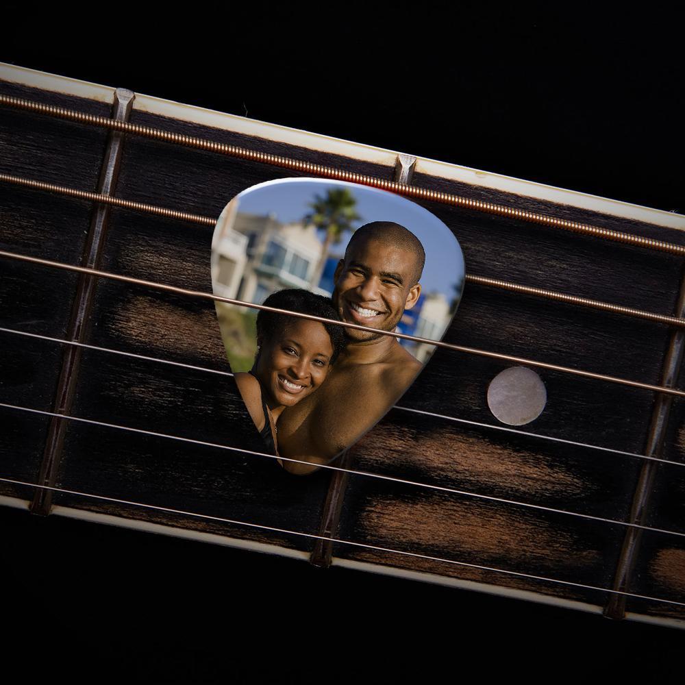 Picareta de guitarra personalizada com foto para músicos Presente personalizado de dia dos namorados para o namorado