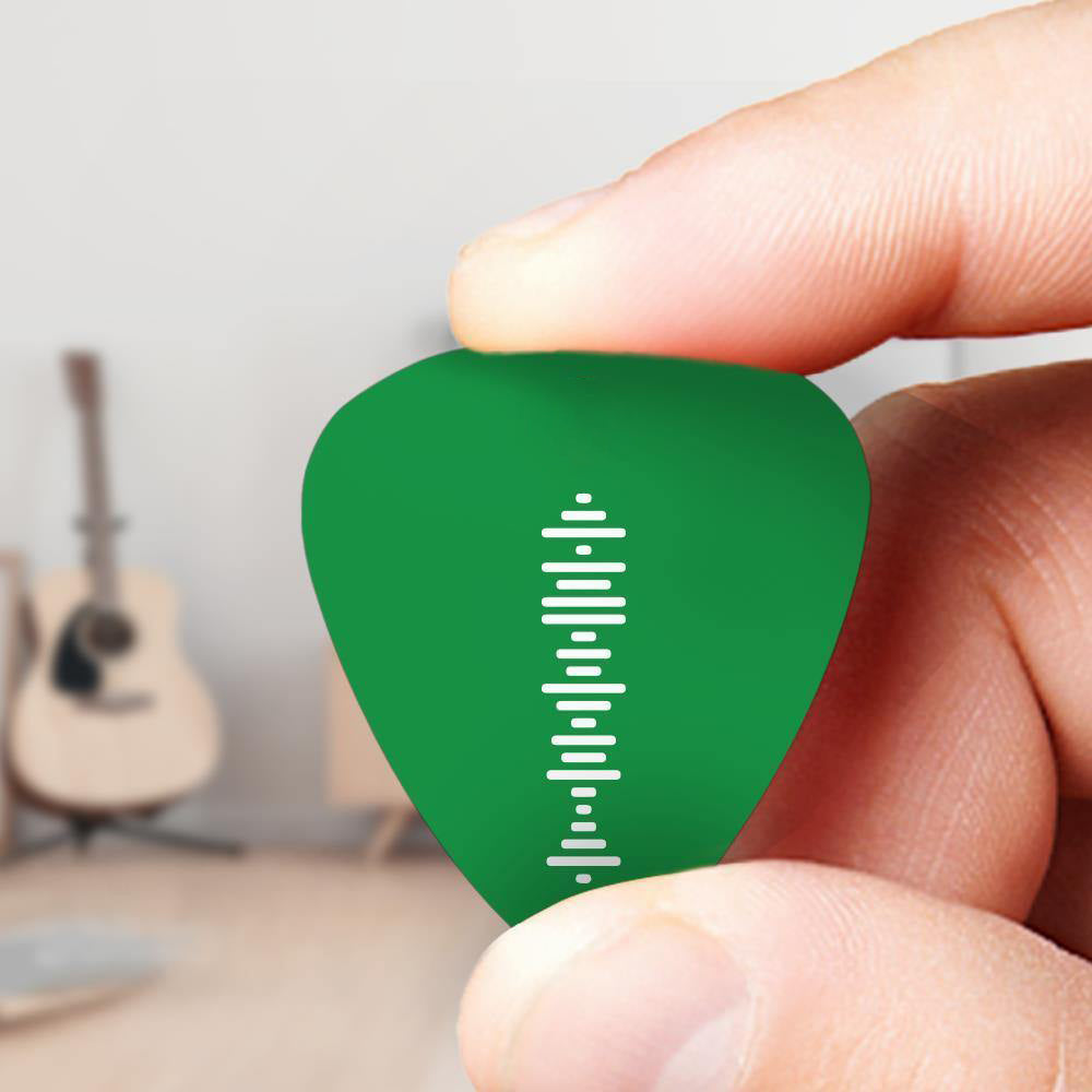 Palheta de guitarra de código de música digitalizável, picareta de guitarra de música personalizada gravada, presentes brancos para músicos 12 peças