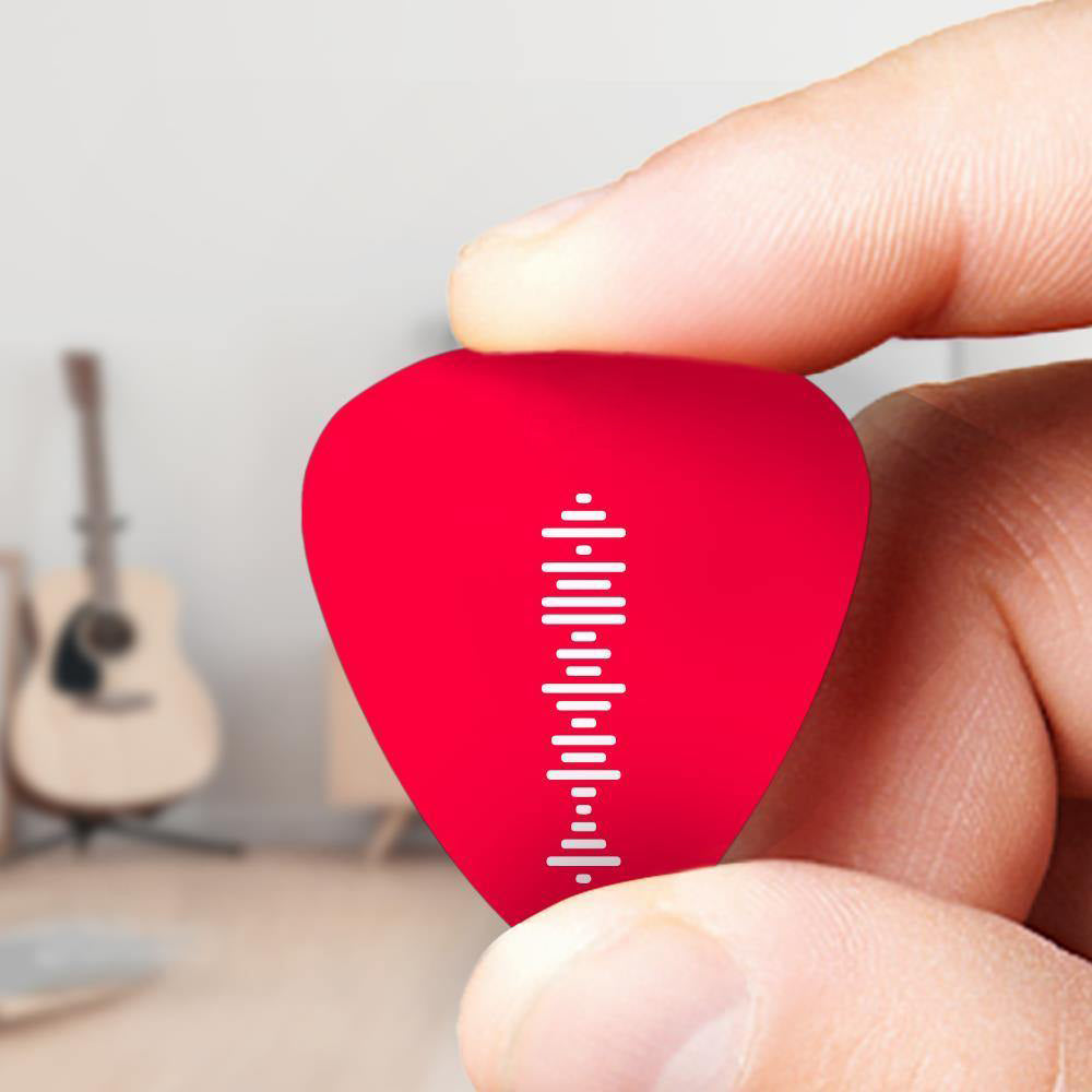 Palheta de guitarra com código de música escaneável, picareta de música personalizada gravada, picareta de guitarra, presentes brancos para ele 12 peças