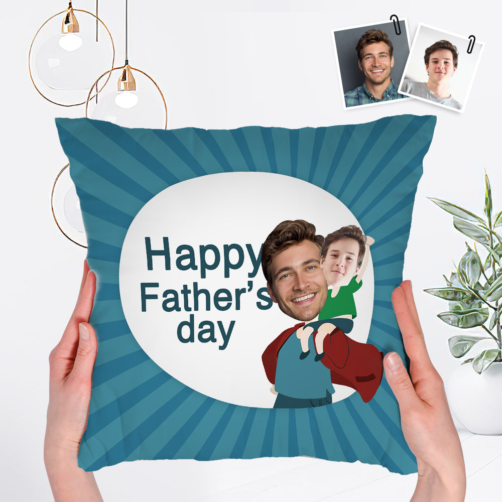 Almofada De Rosto Personalizada Feliz Dia Dos Pais Reservada Presente Para O Pai - soufeelbr