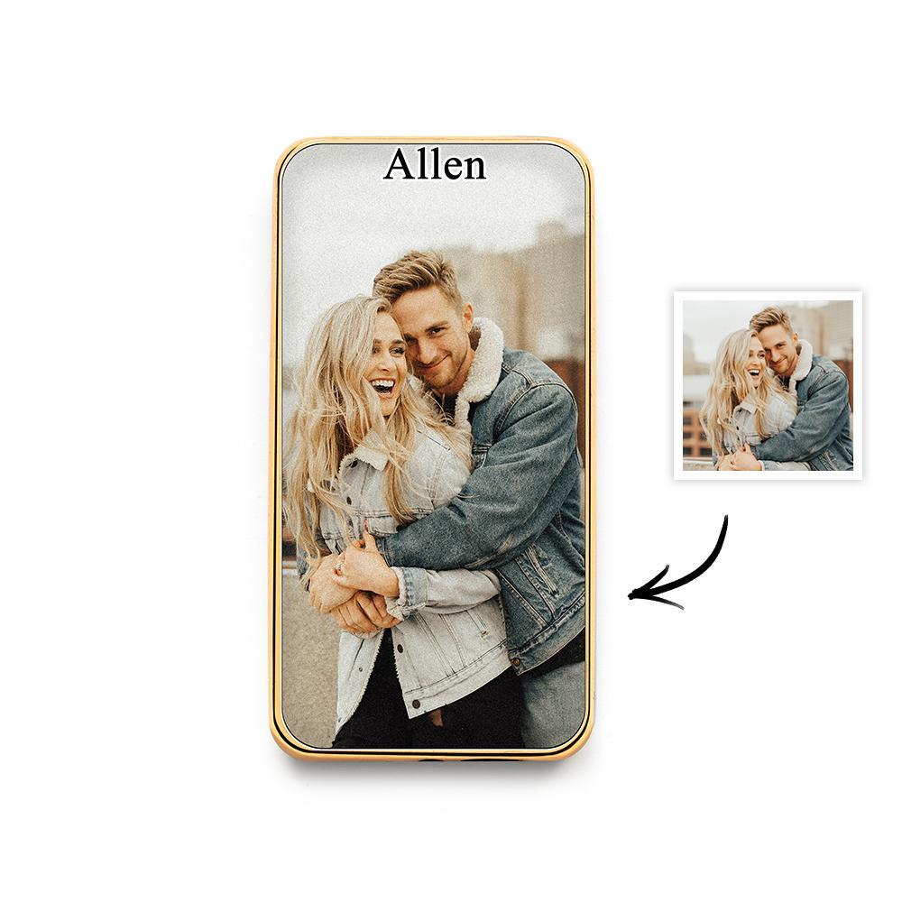 Isqueiro Elétrico Recarregável Usb Personalizado Com Sua Foto Ou Imagem Isqueiro Fotográfico Sem Chama Personalizado - soufeelbr