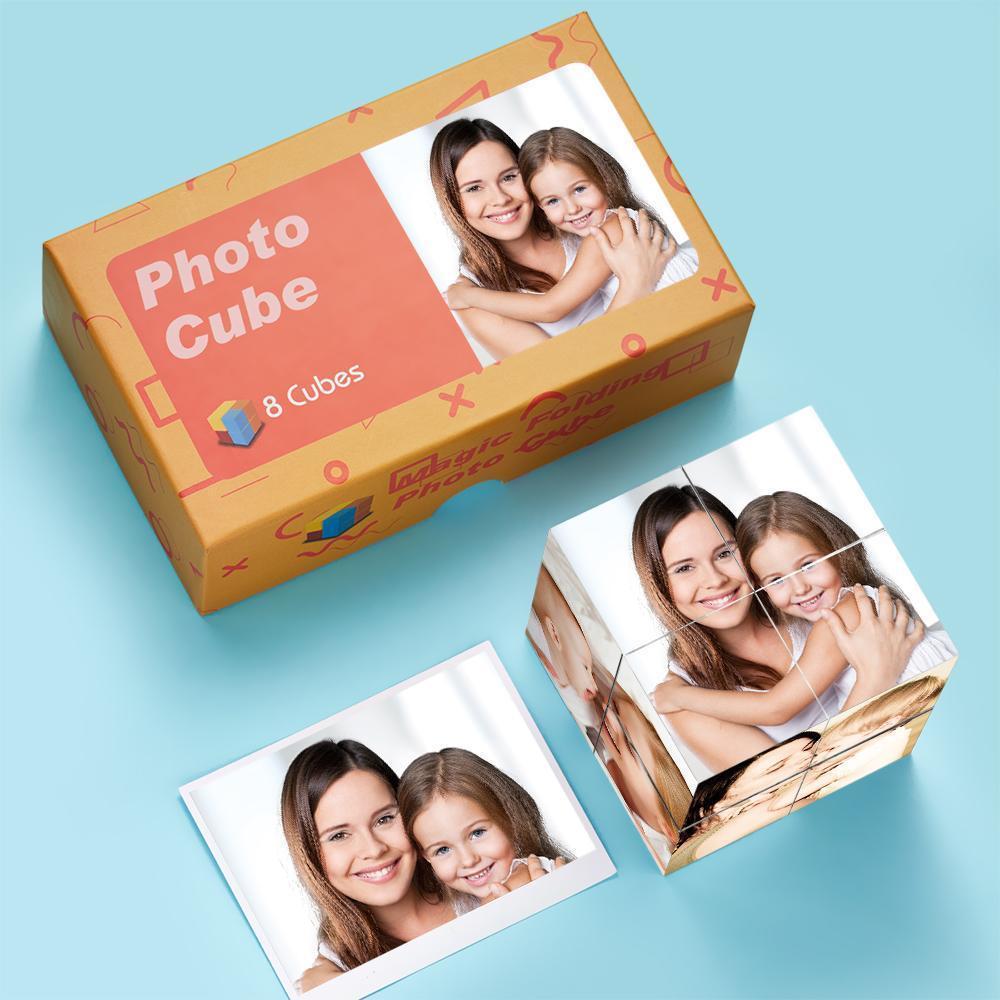 O Cubo De rubic Da Multiphoto Da Decora??o Feita Sob Encomenda Da Casa Da Moldura Para Fotos Para A Fam��lia