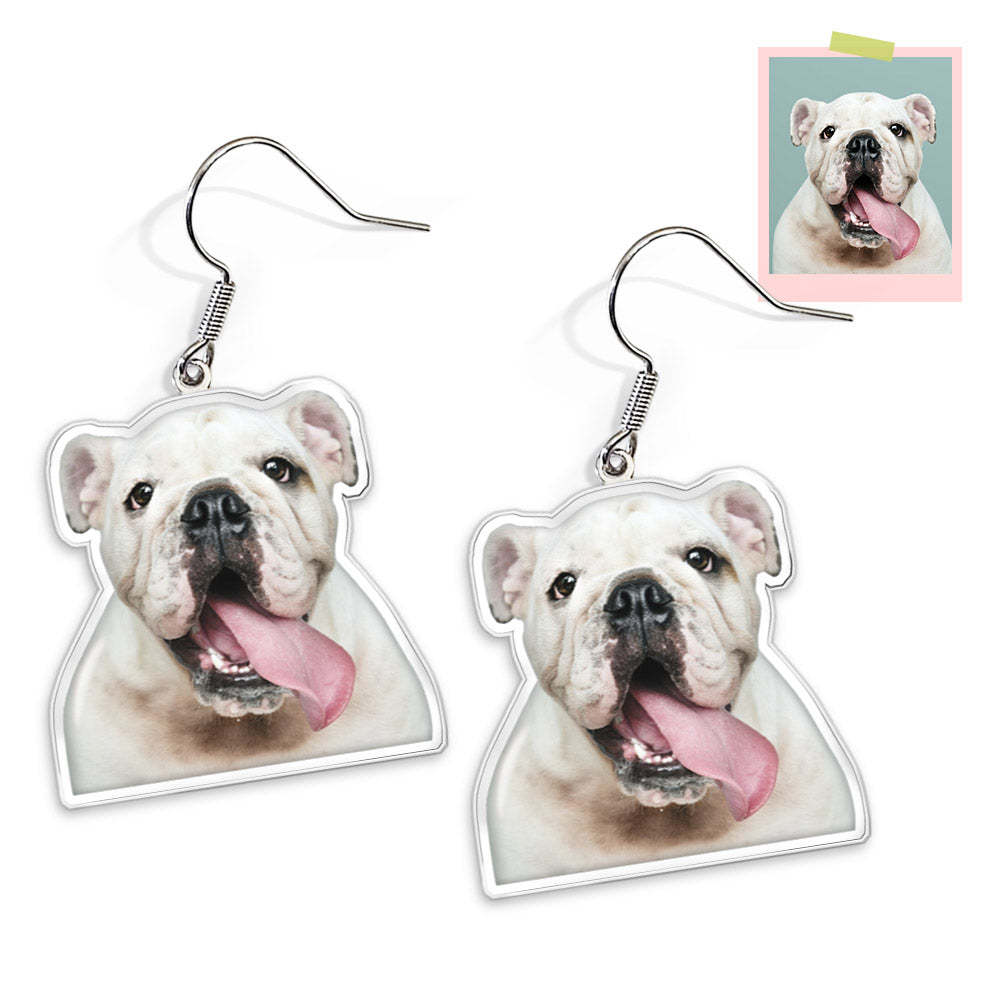 Brincos Personalizados Para Animais De Estimação Com Fotos Para Gatos Brincos Para Cachorros Brincos Em Quadrinhos Personalizados Para Ela - soufeelbr