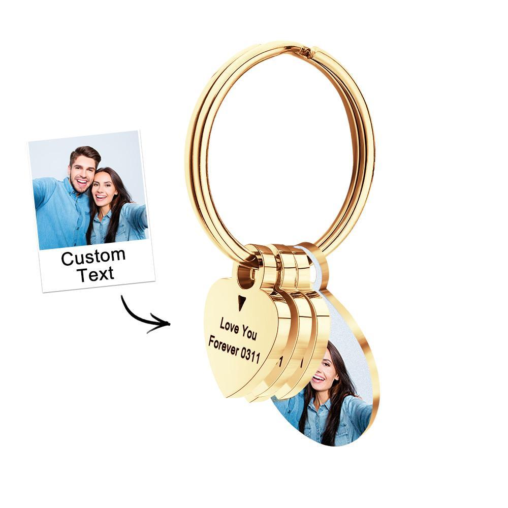 Chaveiro De Família Com Foto Personalizada Chaveiro De Metal Gravado Presentes Para Ele - soufeelbr