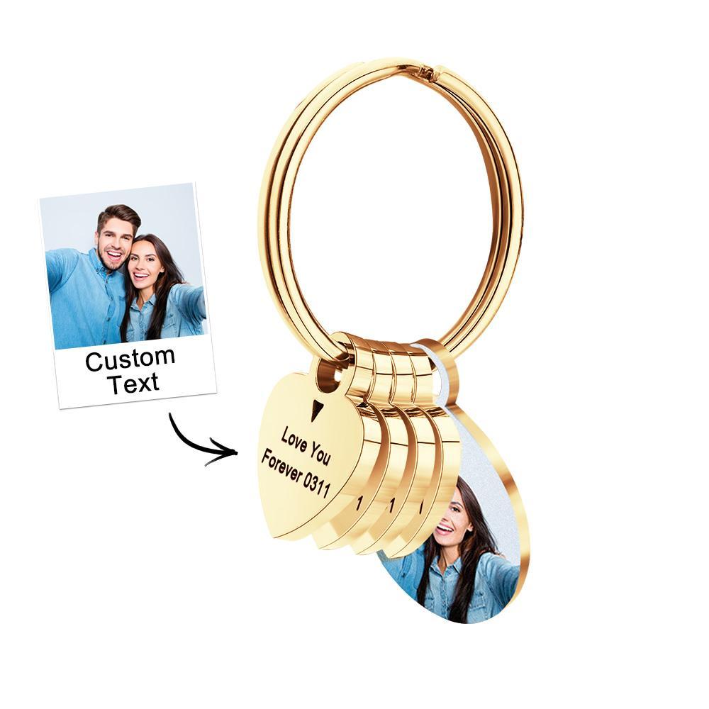 Chaveiro De Família Com Foto Personalizada Chaveiro De Metal Gravado Presentes Para Ele - soufeelbr