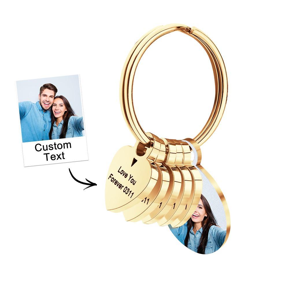 Chaveiro De Família Com Foto Personalizada Chaveiro De Metal Gravado Presentes Para Ele - soufeelbr