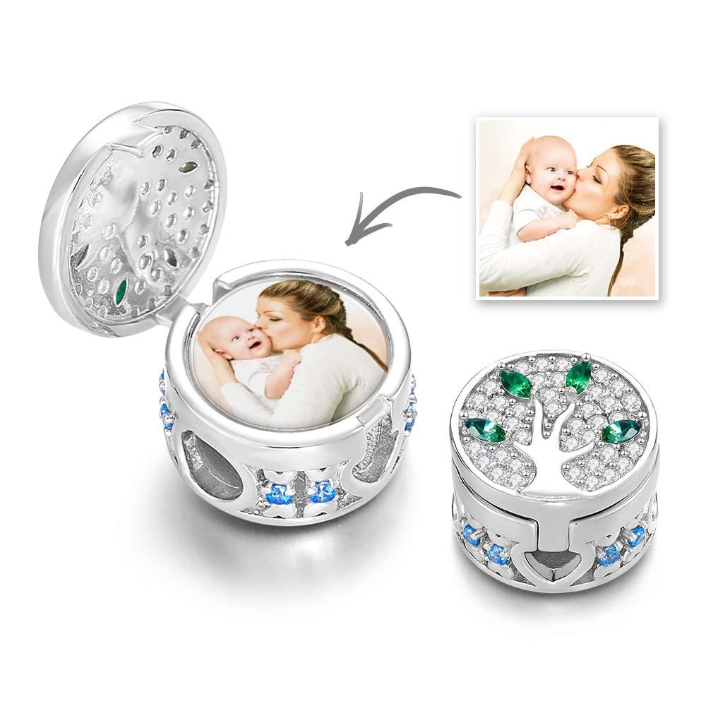 Pingente De Foto Personalizado Com Diamante Árvore Genealógica Presentes Exclusivos - soufeelbr