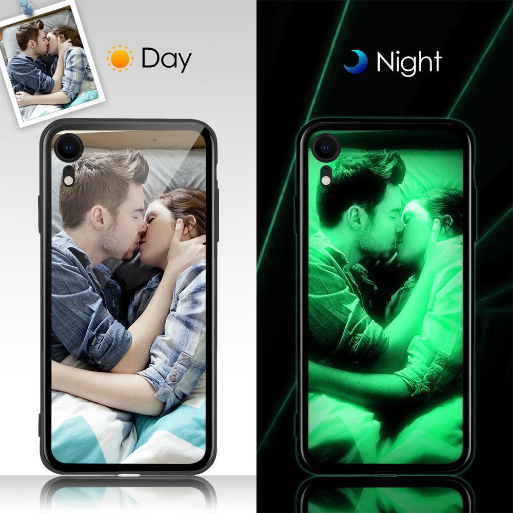 Capa Noctilucente de Celular de Proteção com Foto Personalizada Superfície de Vidro - iPhone11