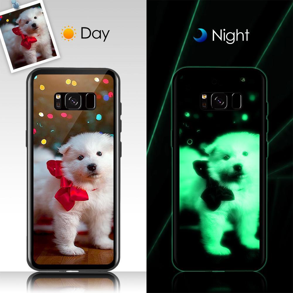 Capa Noctilucente de Celular de Proteção com Foto Personalizada Superfície de Vidro - iPhone11