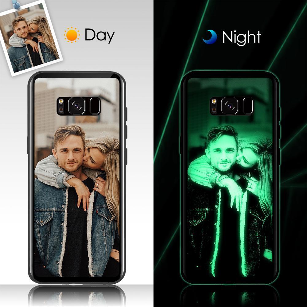 Capa Noctilucente de Celular de Proteção com Foto Personalizada Superfície de Vidro - iPhone11