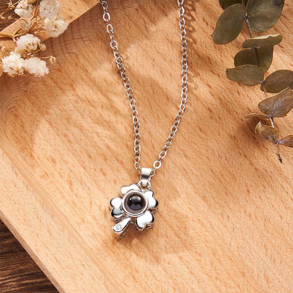 Colar De Foto De Projeção Personalizada Amor Eterno Em Pares Presentes De Casal - soufeelbr