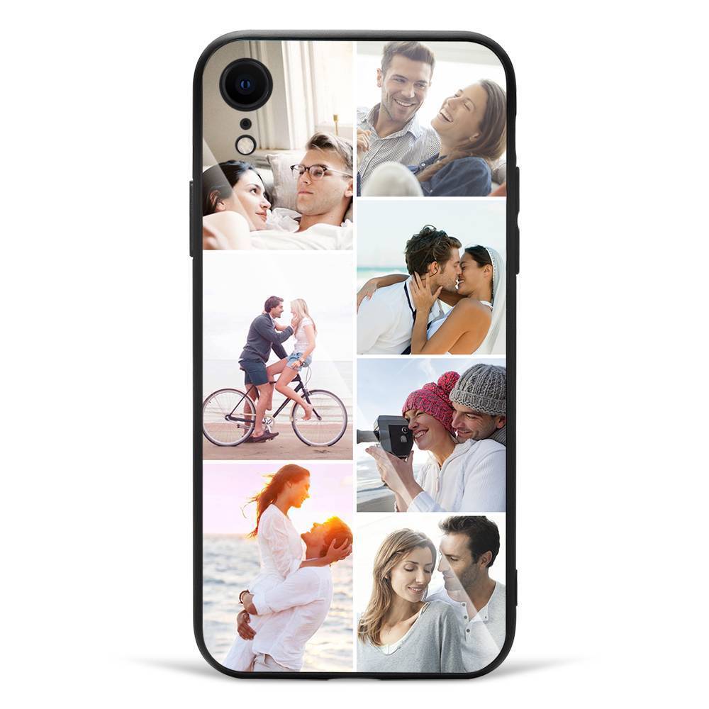 iPhone 7/8 Protetora Capa de Celular com Foto Personalizada - Superfície de Vidro - 7 Fotos