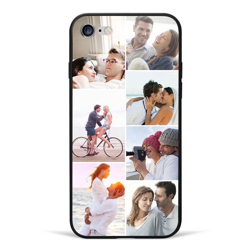 iPhone 6/6s Protetora Capa de Celular com Foto Personalizada - Superfície de Vidro - 7 Fotos