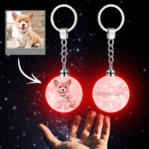 Porta-chaves Com Lampada Lunar Com Foto Personalizada Presentes Memoráveis ??coloridos Impressos Em 3d