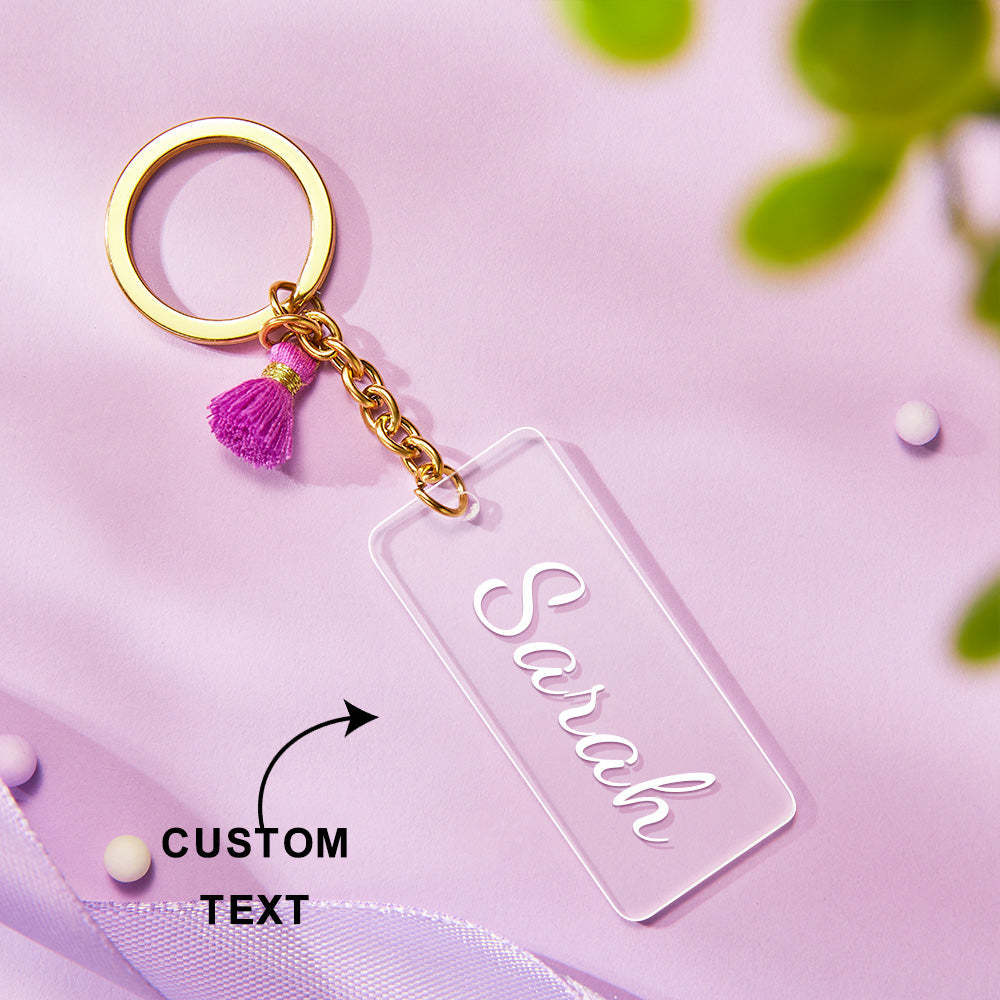 Chaveiros Acrílicos Gravados Personalizados Chaveiro Com Nome Chaveiro - soufeelbr