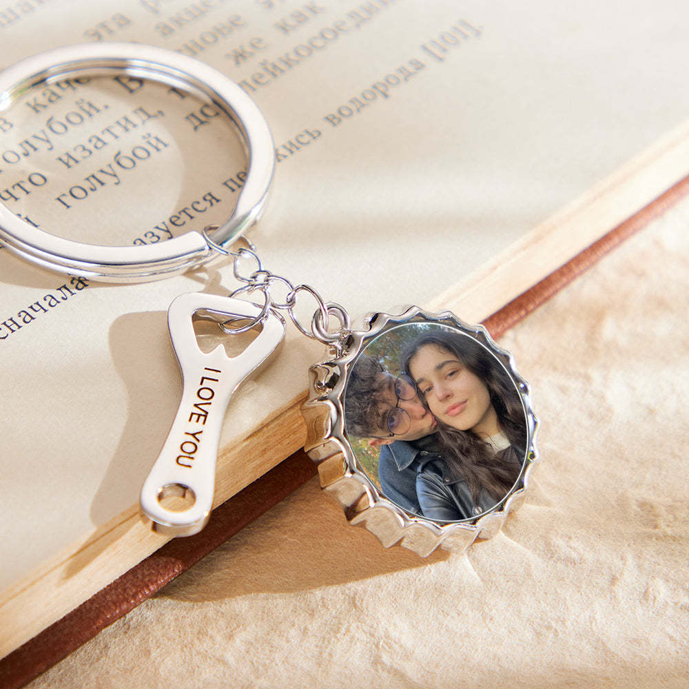 Chaveiro personalizado com foto gravada abridor de garrafas presentes engraçados - soufeelbr