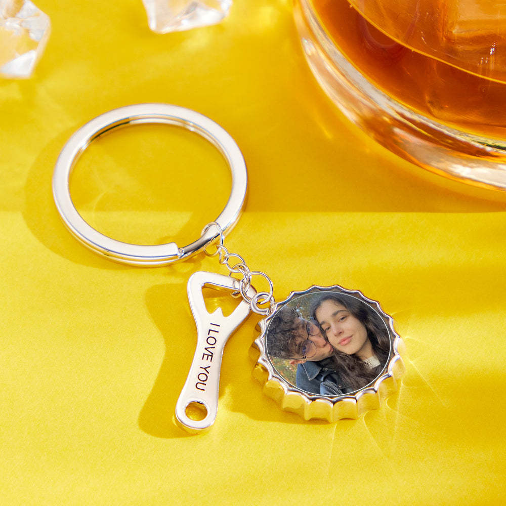 Chaveiro personalizado com foto gravada abridor de garrafas presentes engraçados - soufeelbr